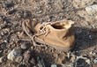 The shoe on the desert