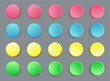 Fun twister game pattern colored circles on grey
