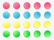 Fun twister game pattern colored circles on white