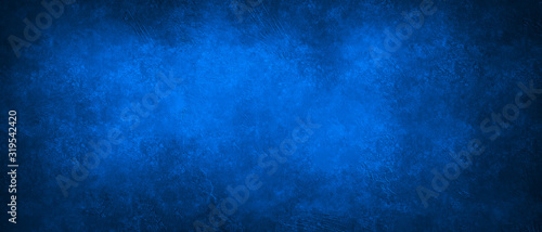 Fotografía Regular blue distressed grunge texture background with space for text or image
