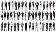© ASDF - collage of a variety of business people standing in a row
