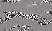 Line Art Black Illustration On White Background. Graphic Vector Art. Minimal Illustration Design. Vector Line Design. Wave Lines Pattern Abstract Background.