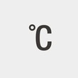 degrees celsius icon vector illustration symbol for website and graphic design