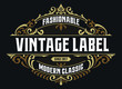© AhmadRamzi - Victorian Badge Stylish Exclusive Hipster Label Design Vintage Traditional Ornament Awesome For Fashion, Beverage And Apparel