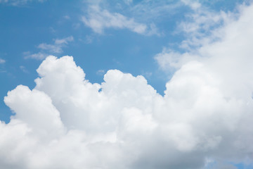 Wall Mural - blue sky and clouds in the weather day outdoor nature environment abstract background