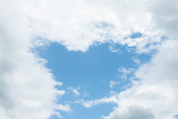 Wall Mural - blue sky and clouds in the weather day outdoor nature environment abstract background