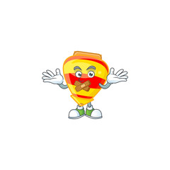 Sticker - a silent gesture of chinese gold tops toy mascot cartoon character design