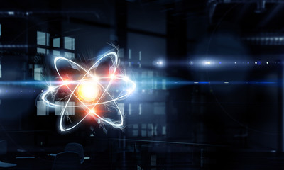 Wall Mural - technology science concept . mixed media