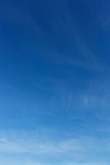 Wall Mural - air on blue sky, clear weather day background