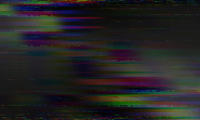 Wall Mural - abstract background with copy space for text, old tv scan line monitor for glitch overlay