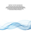 Abstract blue wave background.Flow of fluid on white background. eps 10