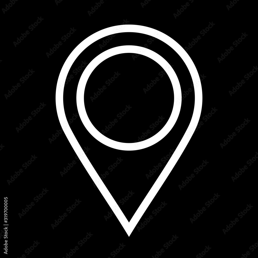 Simple Location Icon For Maps to use in web application interface. It ...