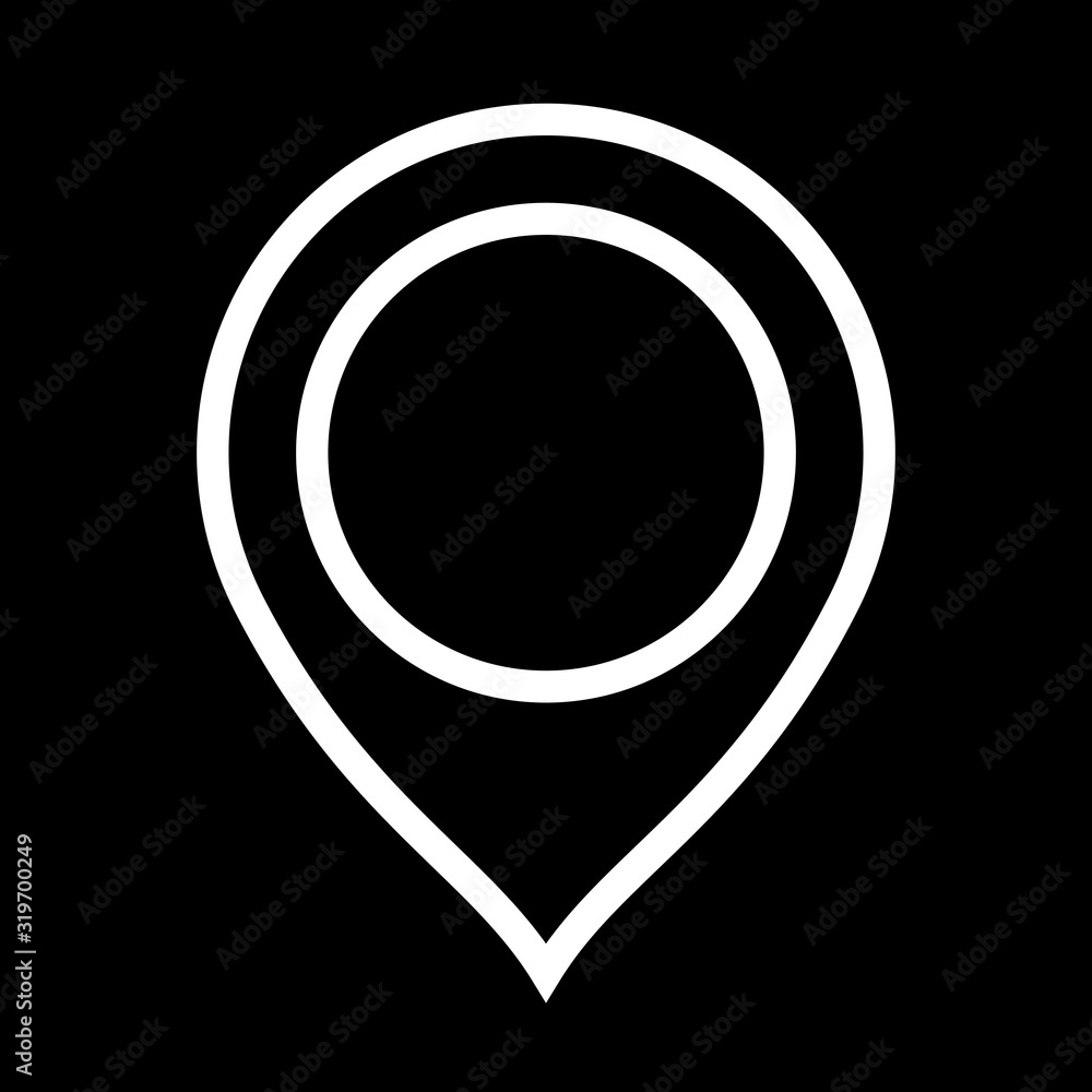 Round Location Icon For Maps to use in web application interface. It ...