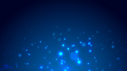 Wall Mural - dot white blue pattern screen led light gradient texture background. abstract technology big data di