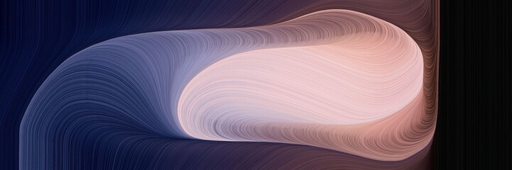Aufkleber - flowing header with silver, very dark blue and dim gray colors. dynamic curved lines with fluid flowing waves and curves
