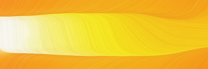 Aufkleber - colorful header design with vivid orange, light golden rod yellow and gold colors. dynamic curved lines with fluid flowing waves and curves
