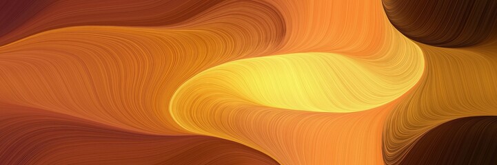 Aufkleber - flowing header with coffee, pastel orange and very dark red colors. dynamic curved lines with fluid flowing waves and curves