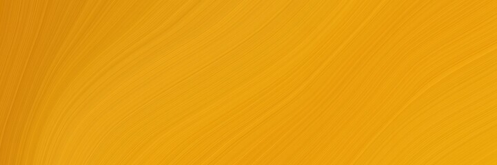 Aufkleber - flowing header with golden rod, vivid orange and dark golden rod colors. dynamic curved lines with fluid flowing waves and curves