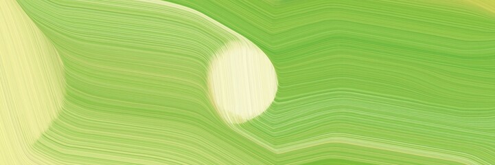 Aufkleber - moving banner with yellow green, pale golden rod and khaki colors. dynamic curved lines with fluid flowing waves and curves