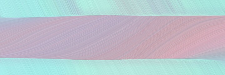 Aufkleber - modern horizontal banner with silver, powder blue and pastel blue colors. dynamic curved lines with fluid flowing waves and curves