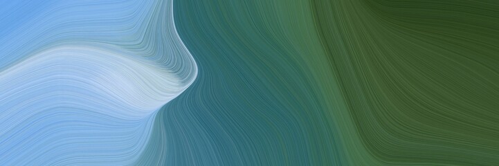Aufkleber - dynamic header with dark slate gray, sky blue and blue chill colors. dynamic curved lines with fluid flowing waves and curves