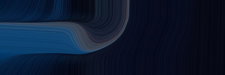Aufkleber - decorative header with very dark blue, dark slate gray and dim gray colors. dynamic curved lines with fluid flowing waves and curves