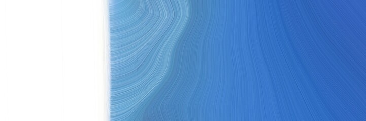 Aufkleber - decorative banner with steel blue, lavender and sky blue colors. dynamic curved lines with fluid flowing waves and curves