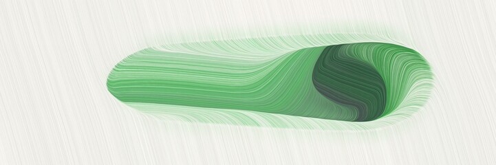 Aufkleber - artistic horizontal banner with beige, sea green and dark sea green colors. dynamic curved lines with fluid flowing waves and curves