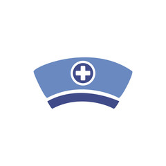 Poster - nurse hat with medical cross symbol