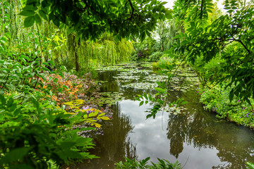 Claude Monet's water garden in Giverny, France