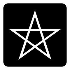Wall Mural - Five points star icon