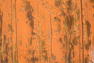 Orange Wooden Background, Wood Texture with paint