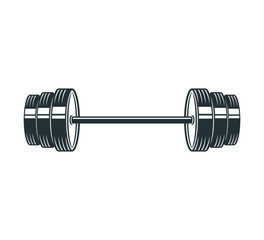 Wall Mural - gym heavy weight lift barbel vector logo design