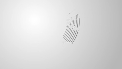 Wall Mural - Planet Earth formed by expanding waves, abstract globe video motion corporate background