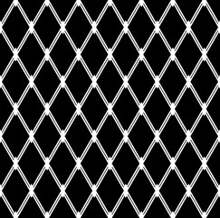 Sticker - Seamless geometric diamonds pattern. Lattice texture.