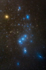 Wall Mural - orion constellation with the hunter and orion nebulae is and amazing place on the universe. in the l