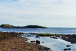 Blick über Oldshoremore beach, Bucht mi Sandstrand im Norden von Schottland