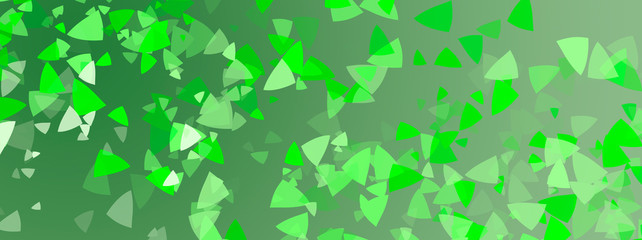 Wall Mural - Abstract green background with geometric petals