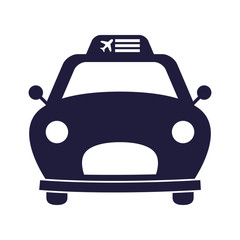 Wall Mural - taxi car vehicle isolated icon