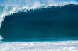 Beautiful breaking wave at Banzai Pipeline Hawaii
