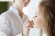 © lenets_tan - beautiful young model woman getting fashion make-up