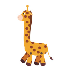 Sticker - cartoon cute giraffe icon