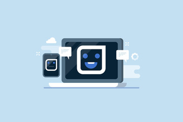 Sticker - chatbot application for online business, digital assistant for better customer experience, chatbot o