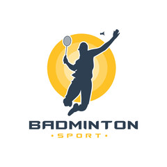 Poster - Men's badminton sports logo