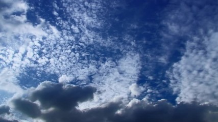 Poster - blue sky with clouds