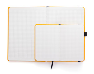 Canvas Print - notepad or notebook paper at white background