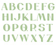 © Northern Owl - Wide decorative hand-drawn type. Capital Latin letters with inline strokes, in pastel colors.