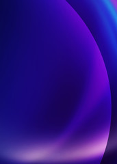 Wall Mural - Dark blue abstract background with ultraviolet neon glow, blurry light lines, waves