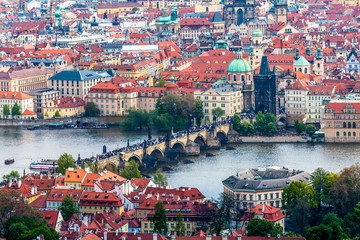 View of the city of Prague