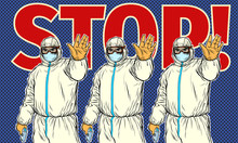 Stop Doctor Quarantine Novel Wuhan Coronavirus 2019-nCoV Epidemic Outbreak